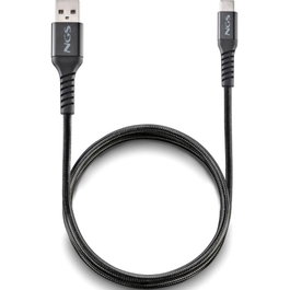 CABLE USB-A A USB-C 1 M KNOT NEGRO NGS